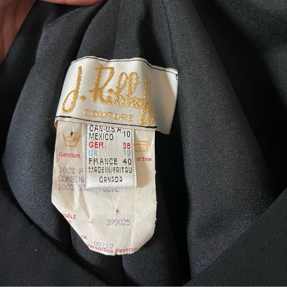 Joseph Ribkoff Silk Black Evening/cocktail‎ Dress Size 10 - Picture 6 of 7